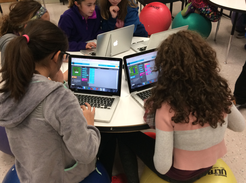 Image of students working